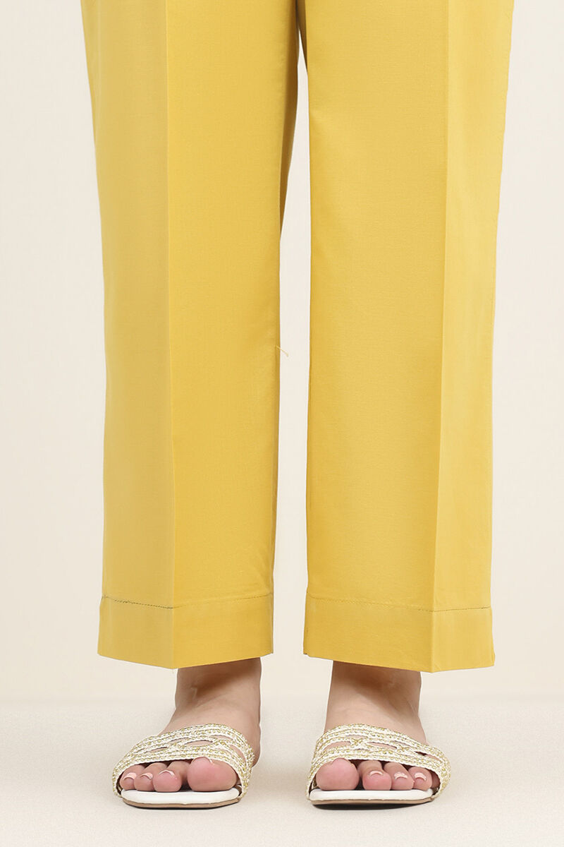 Solid Crosshatch Straight Pants