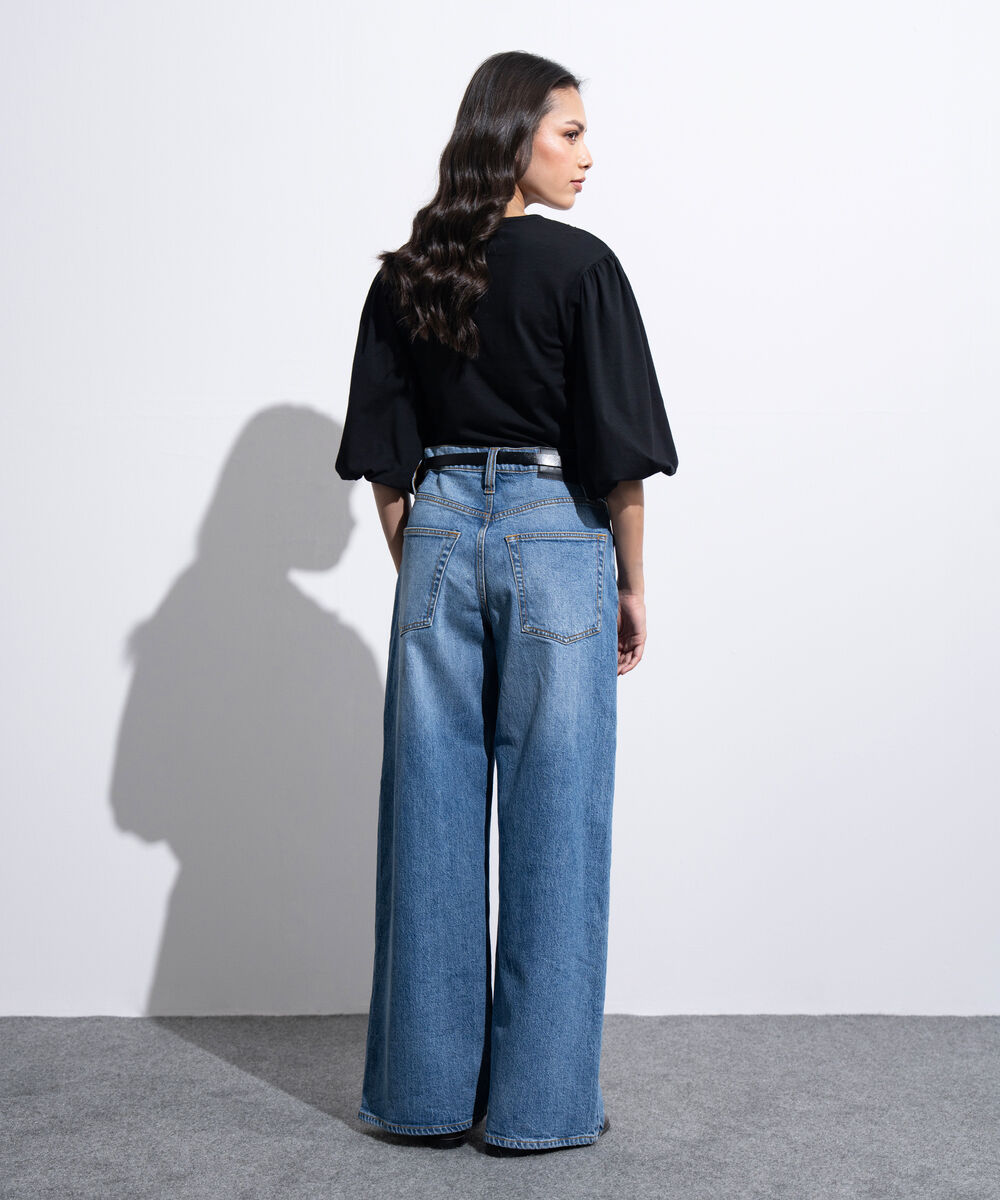 Women's Western Black Embroidered Collar Top