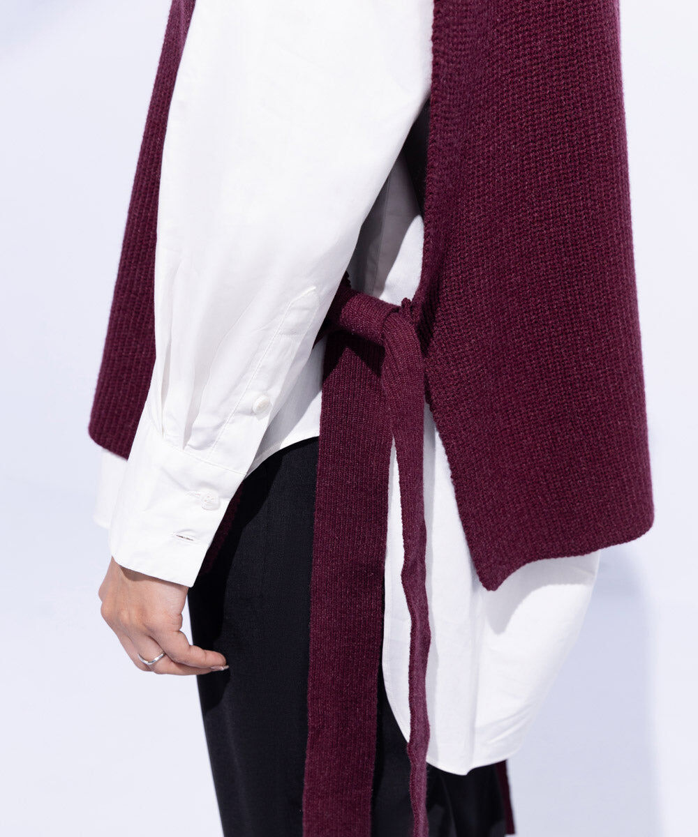 Woman - Red Turtle Neck Sweater Vest