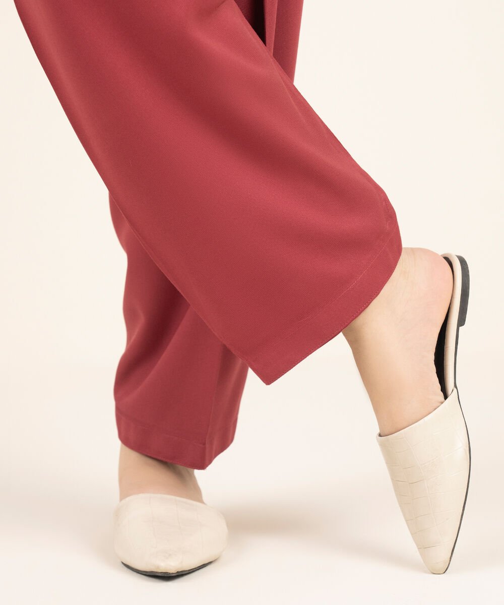 Women's RTW Bedford Solid Pink Shalwar