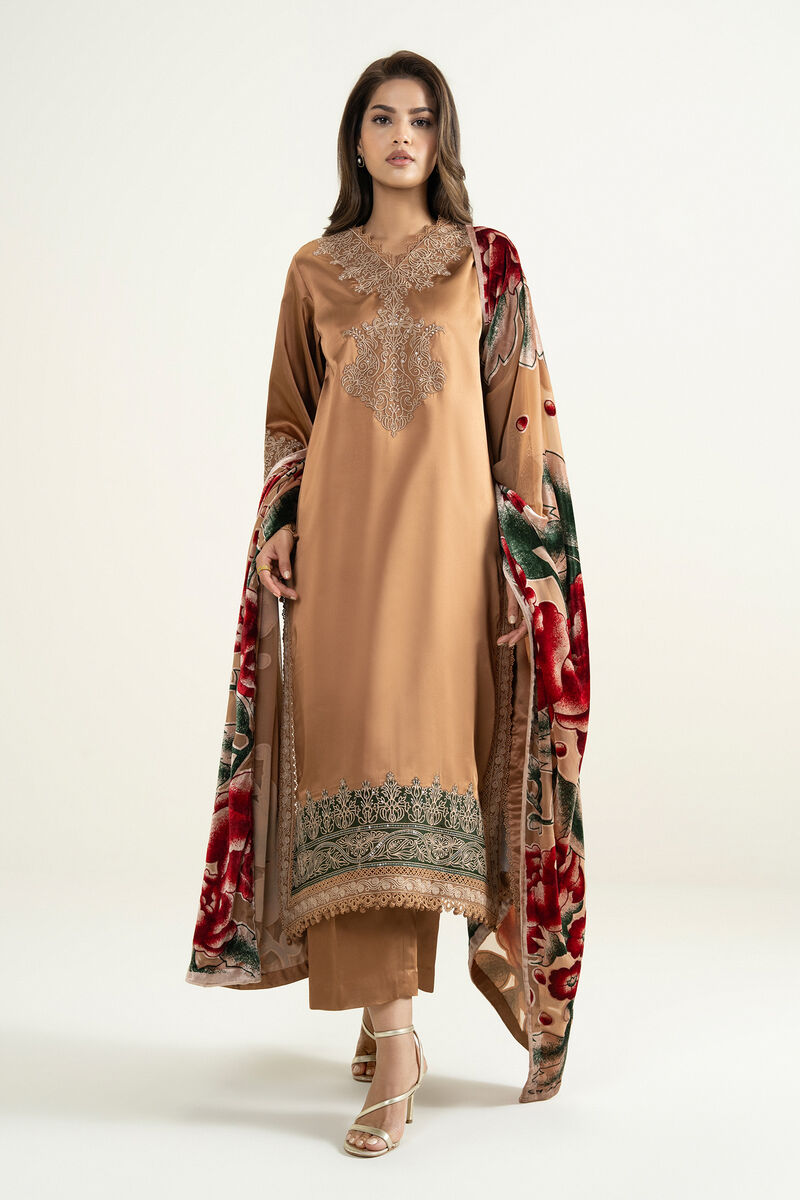 3 Piece - Dyed Blended Satin Suit