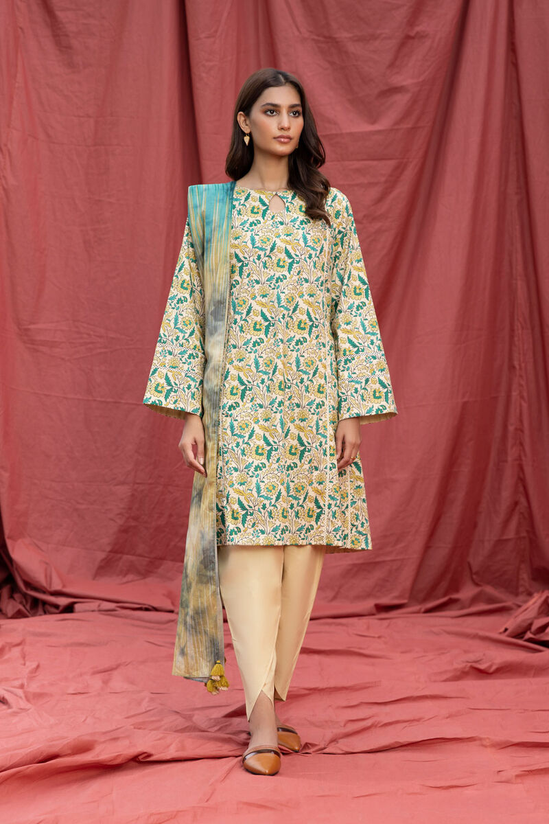 3 Piece - Printed Lawn Suit