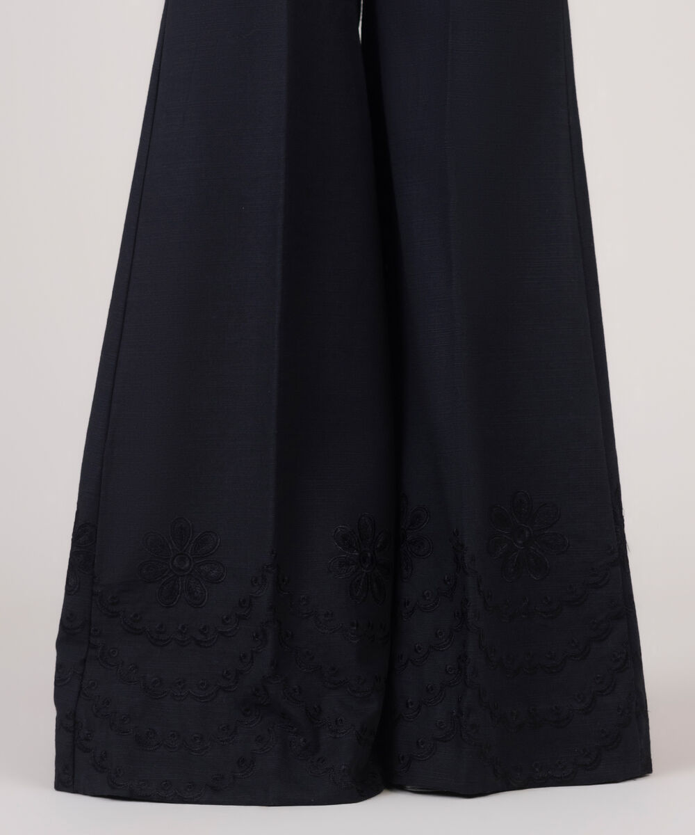 Women's Unstitched Khaddar Embroidered Trousers Fabric