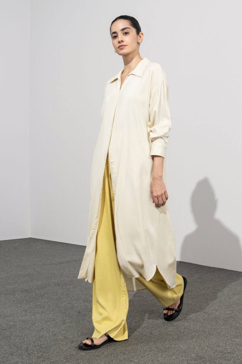 Seersucker Shirt Dress