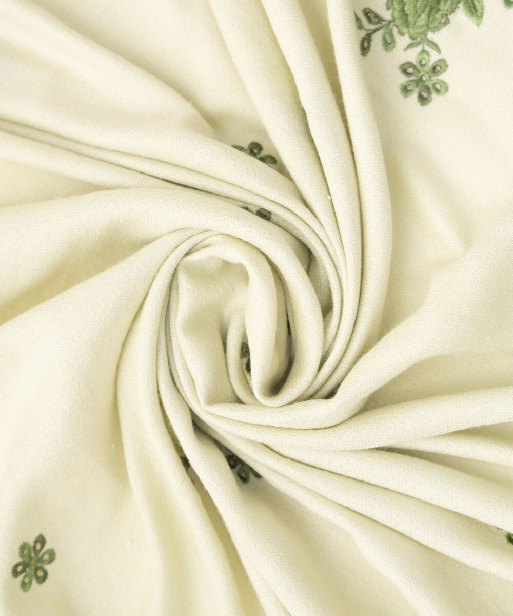 Embroidered Dobby Off White Dupatta