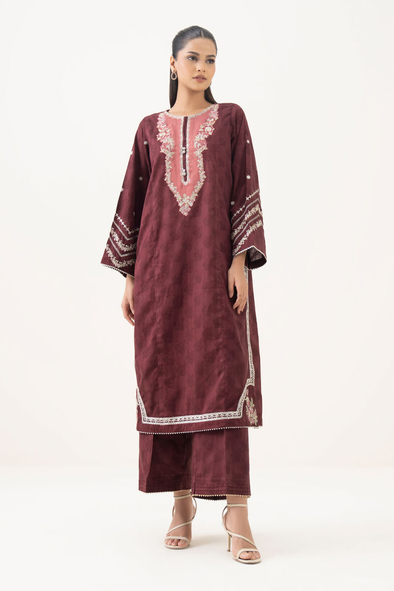 Embroidered Cotton Jacquard Shirt