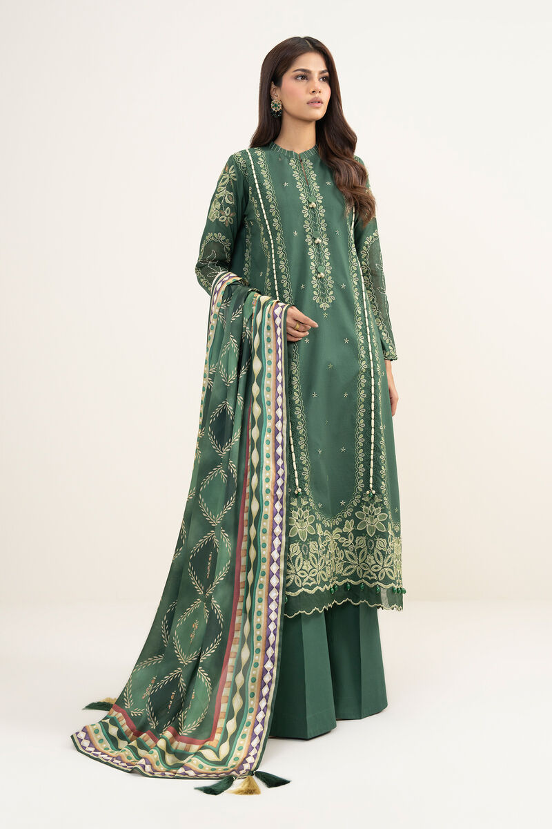 3 Piece - Embroidered Lawn Suit