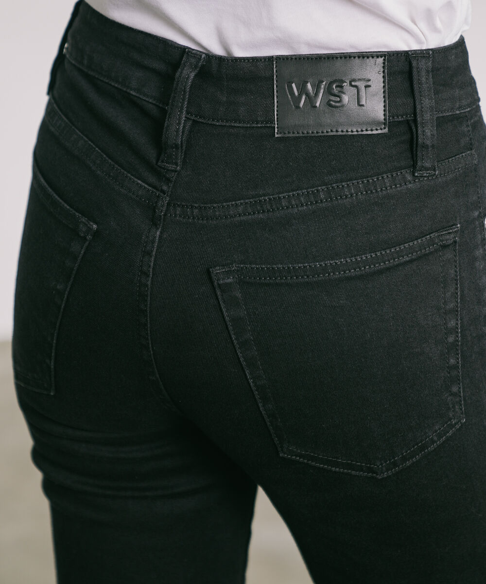 Women's Western Wear Black High Rise Bootcut Jeans