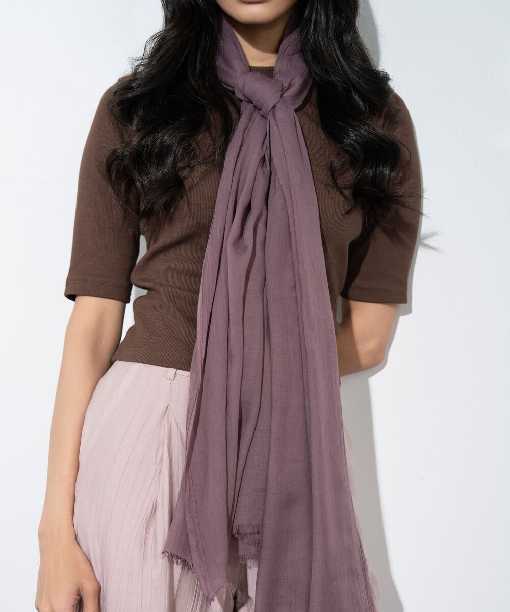 Women's Western Sand  Beige Rectangular Scarf