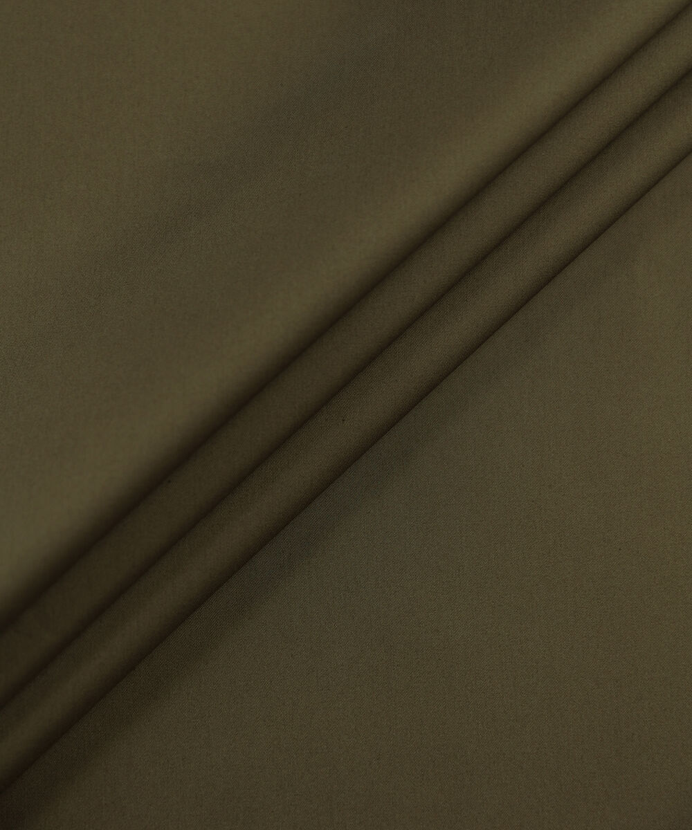 Men Unstitched Cotton Green Full Suit Fabric