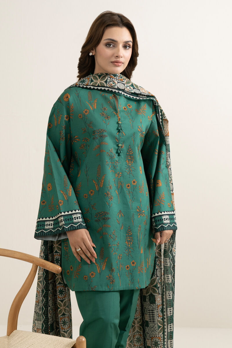 3 Piece - Printed Lawn Suit