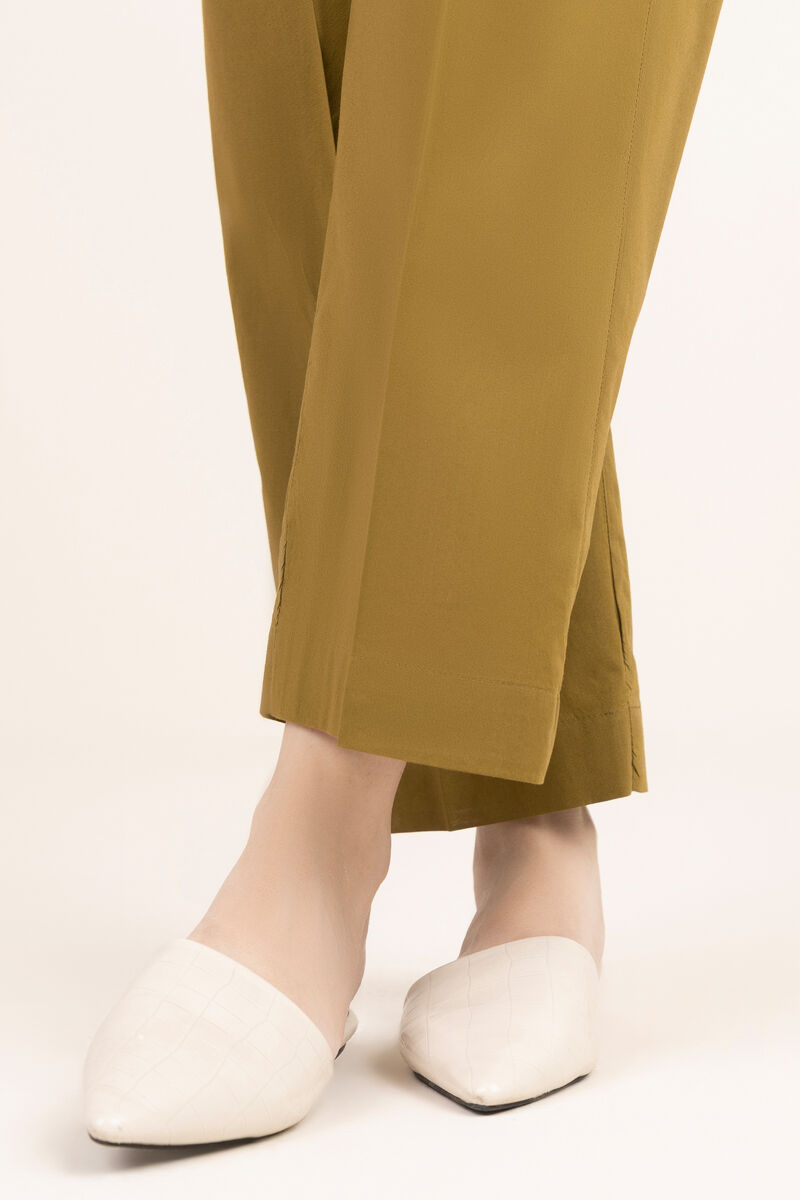 Solid Cambric Straight Pants