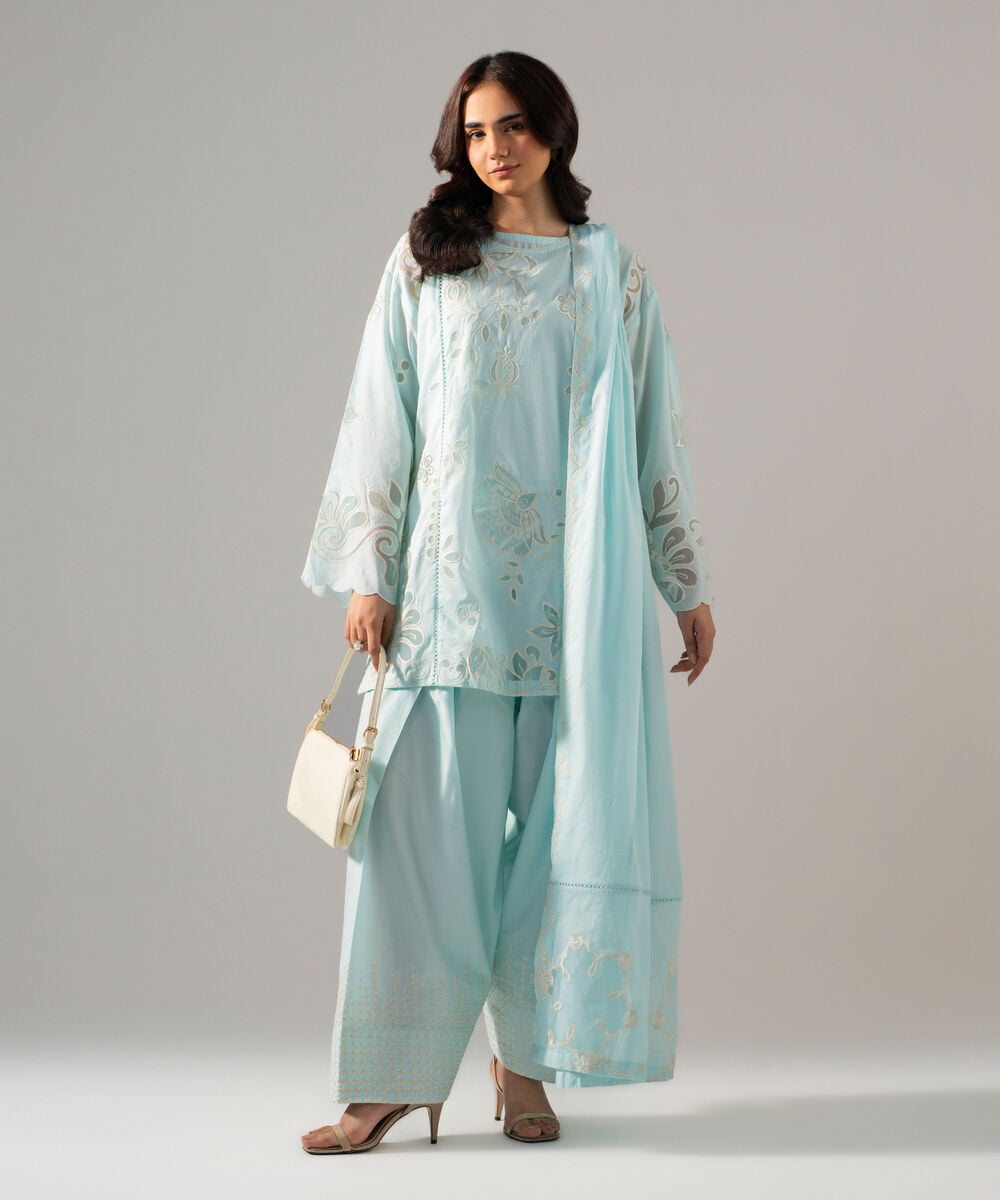 3 Piece - Embroidered Lawn Suit
