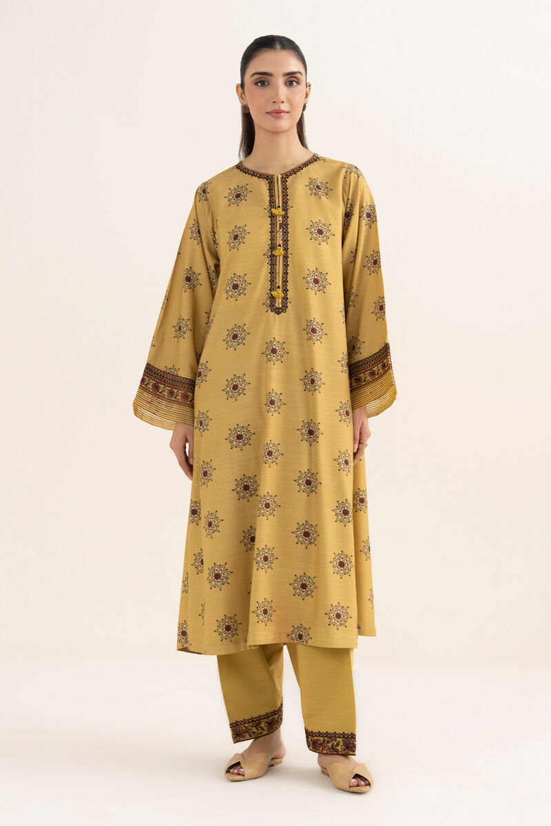Embroidered Arabic Khaddar Shirt