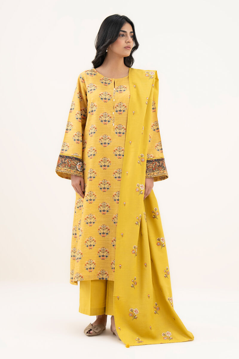 Embroidered Khaddar Dupatta