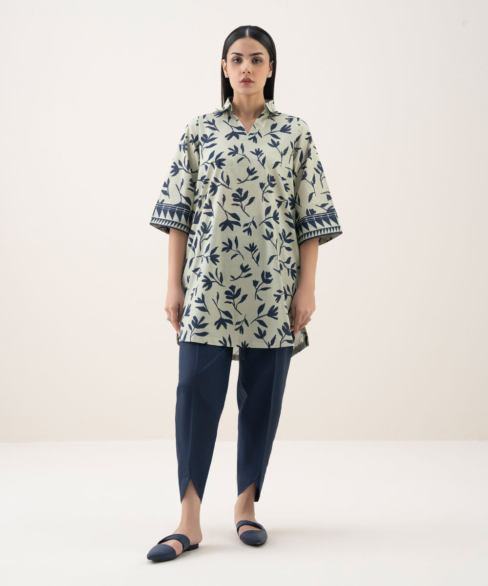 Women's Unstitched Lawn Printed Multi Shirt