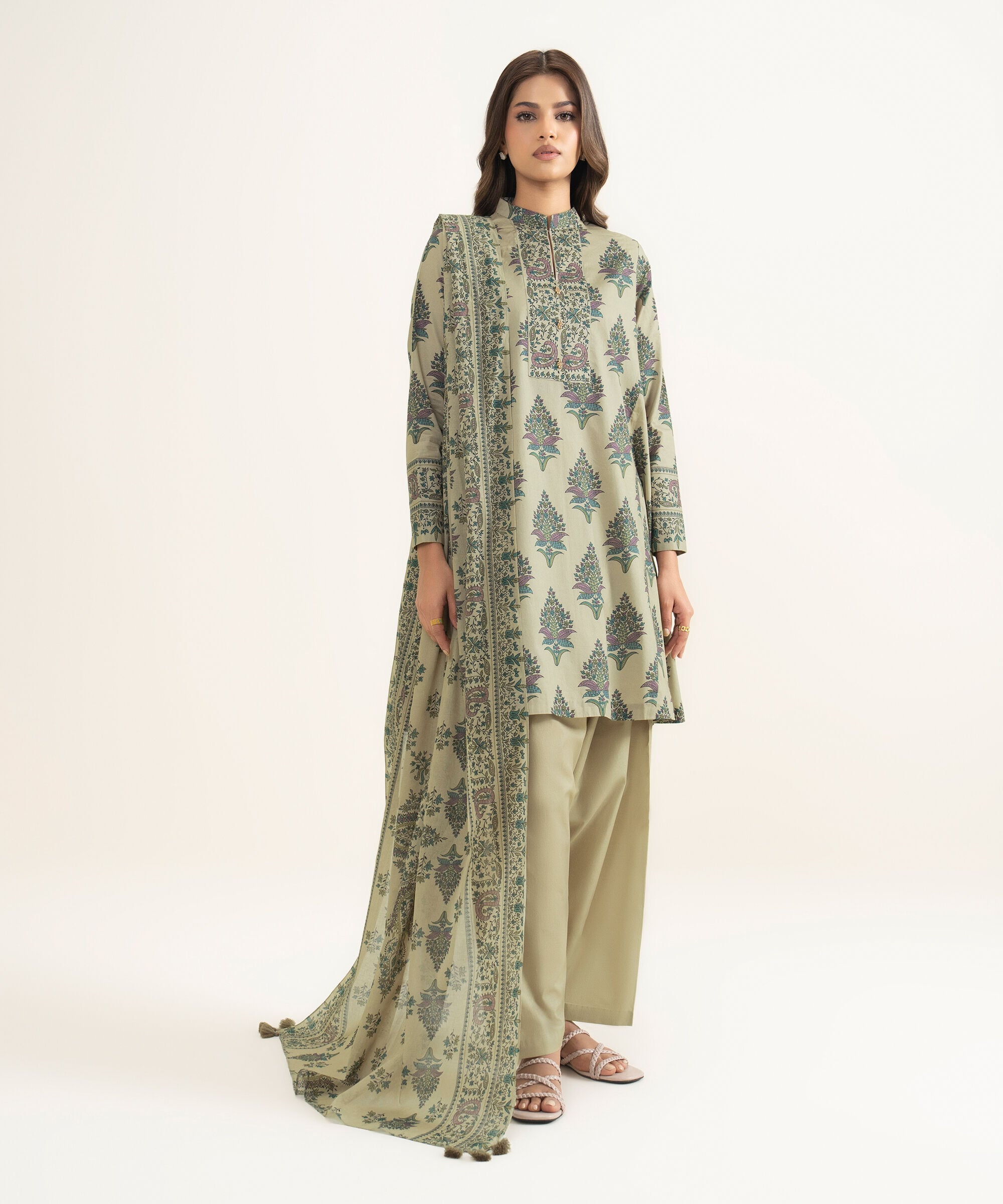 Unstitched 3 Pc Lawn PDDS26V141TS