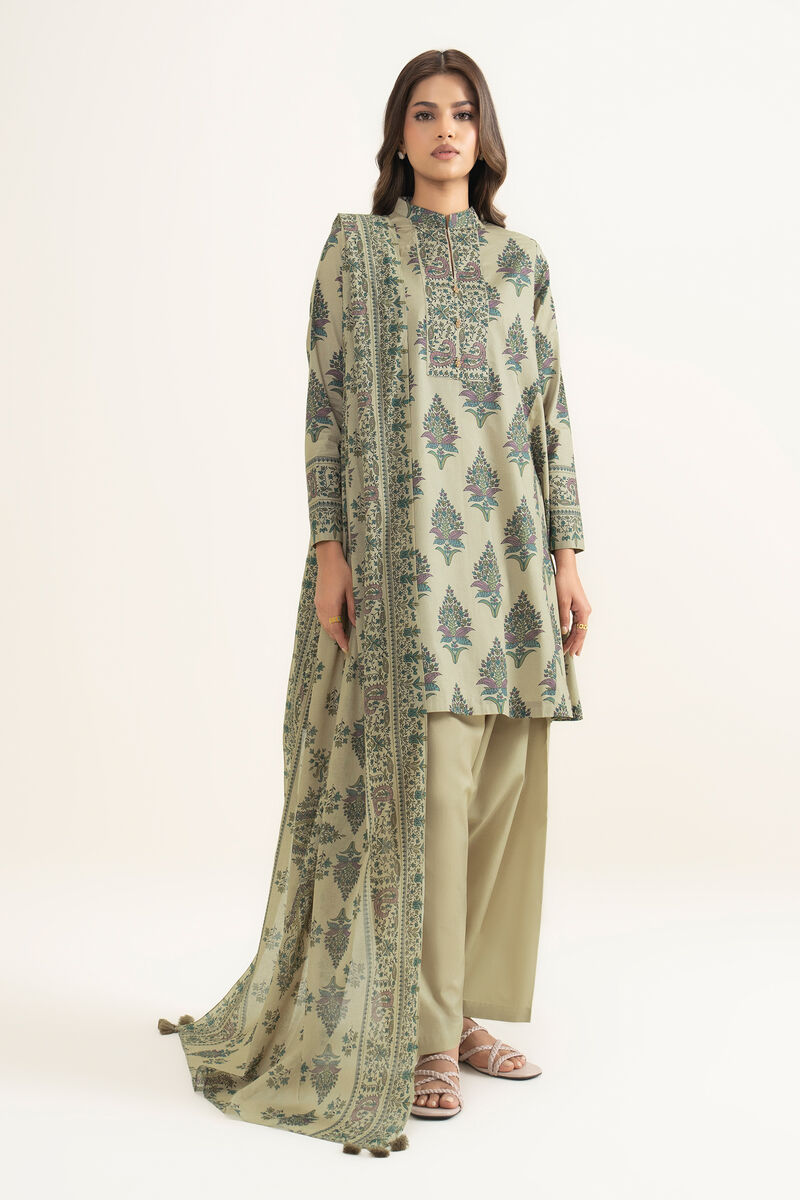 3 Piece - Printed Lawn Suit