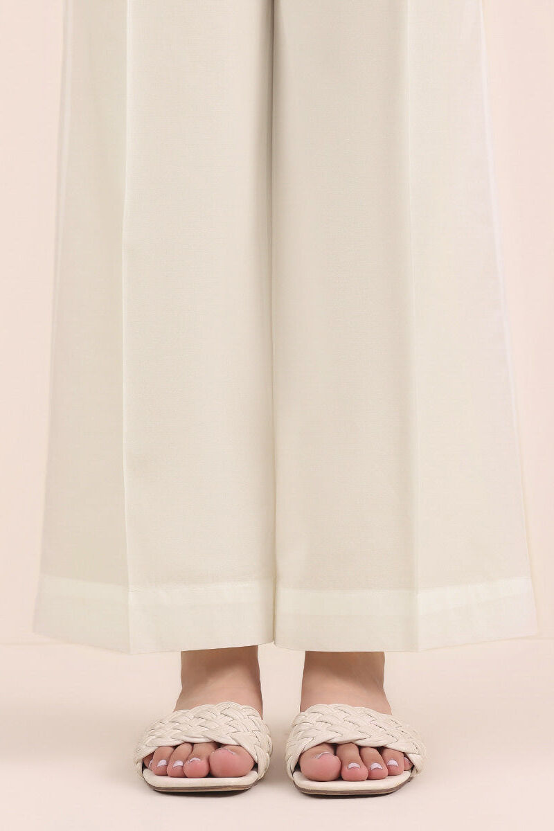 Solid Cambric Straight Pants