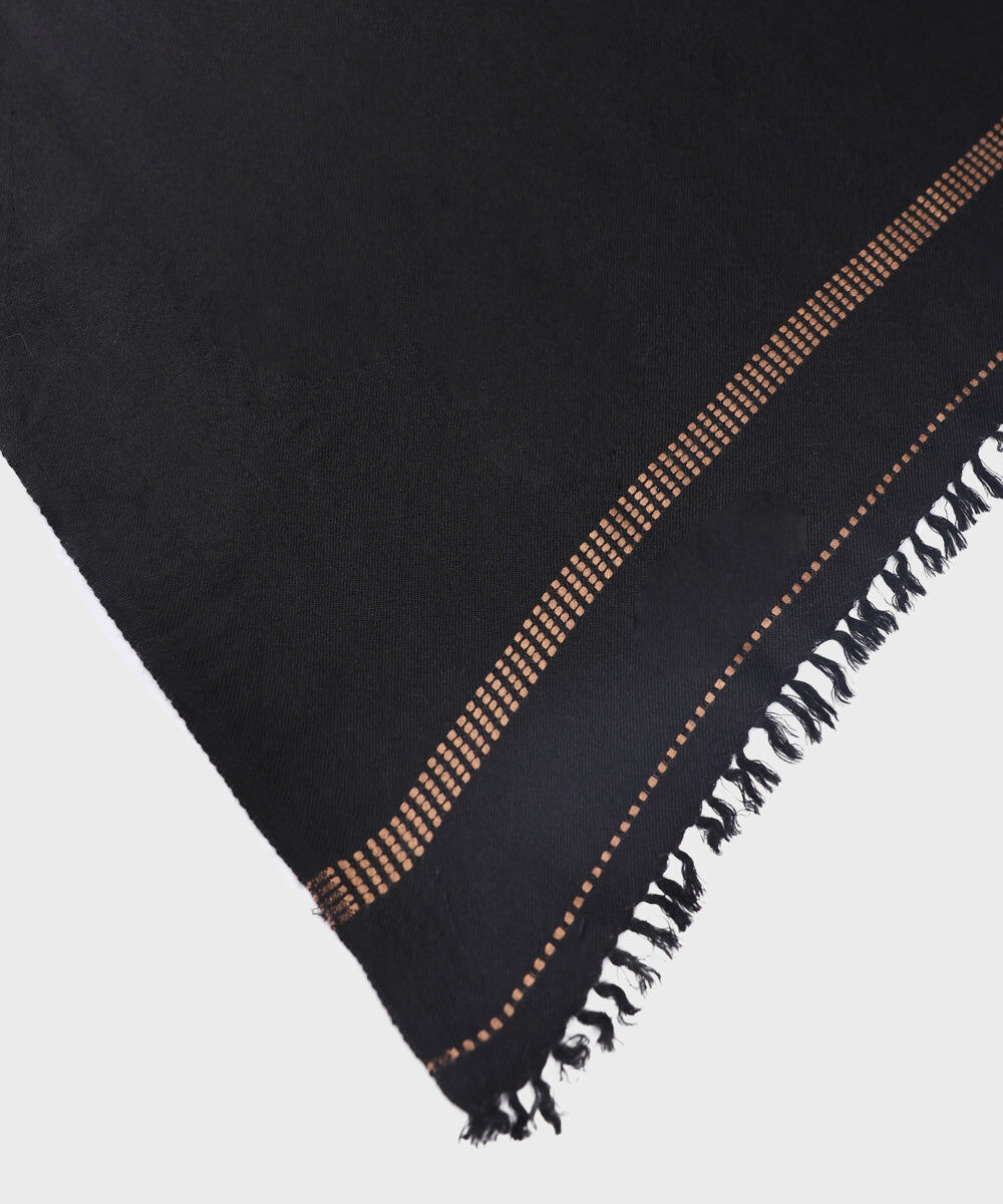 Men's Unstitched Black Premium Shawl Full Suit Fabric