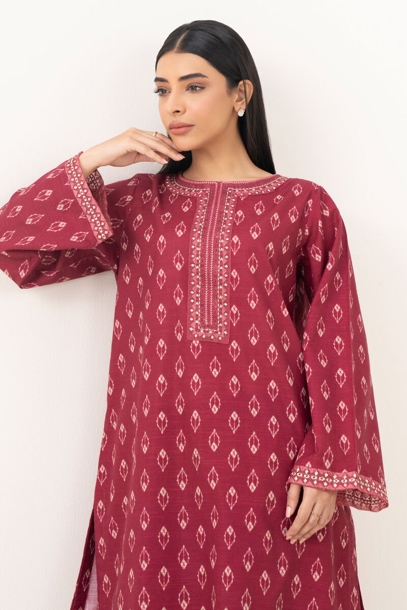 Embroidered Light Khaddar Shirt