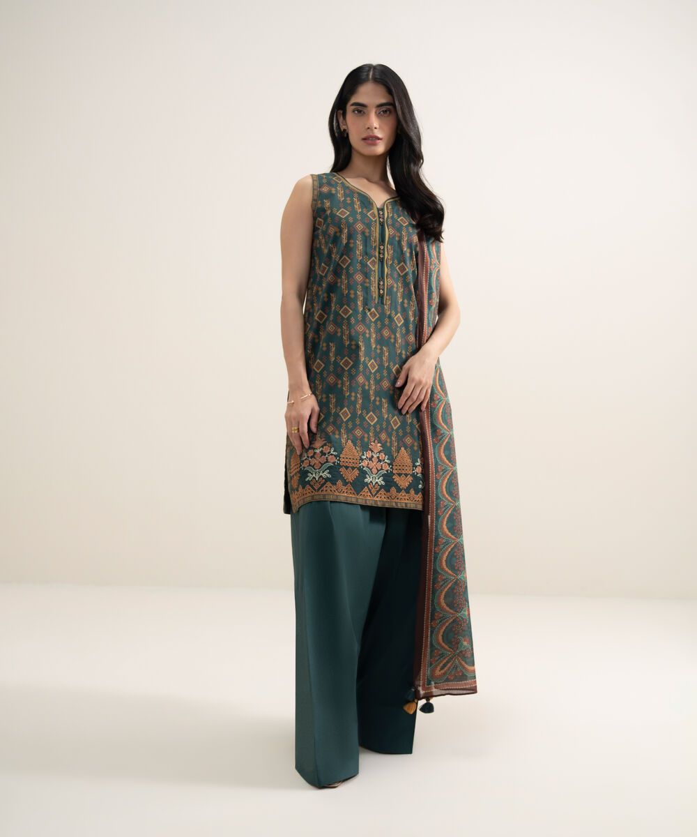 3 Piece - Embroidered Lawn Suit