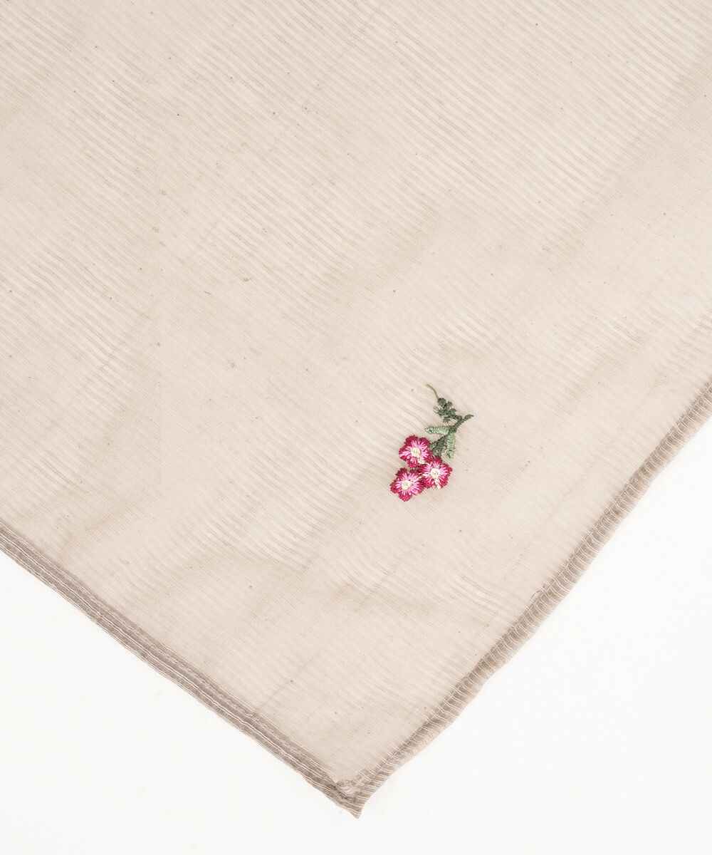 Blended Textured Karandi Embroidered Grey Dupatta