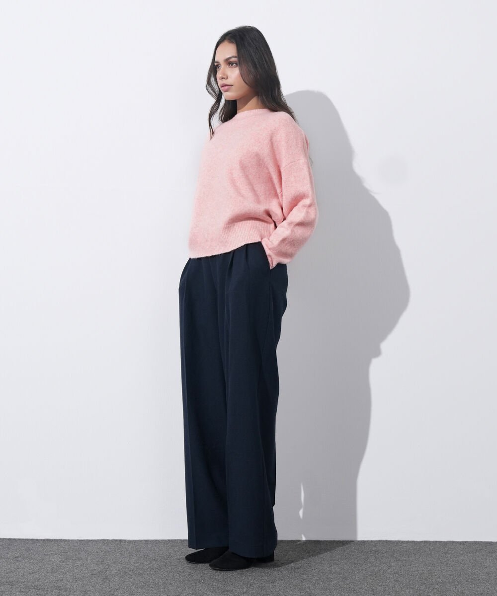 Women's Western Wear Pink Oversized Knit Sweater