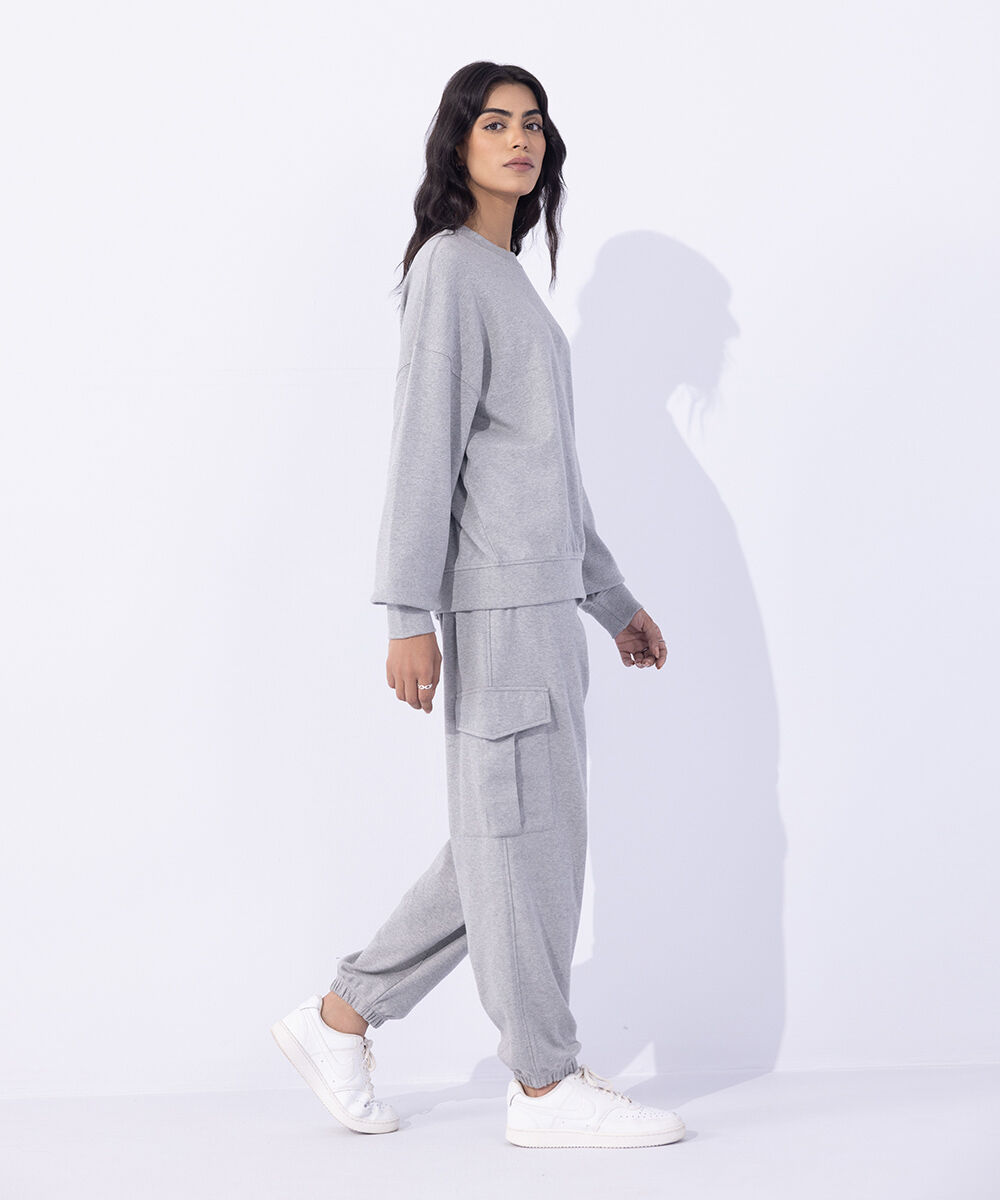 Woman - Grey Loose Fit Sweatshirt