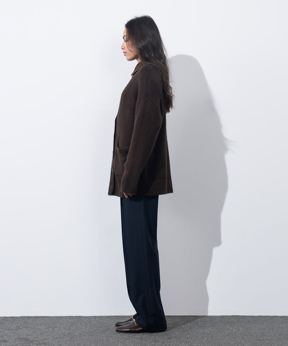 Women's Western Wear Brown Soft Touch Knit Cardigan