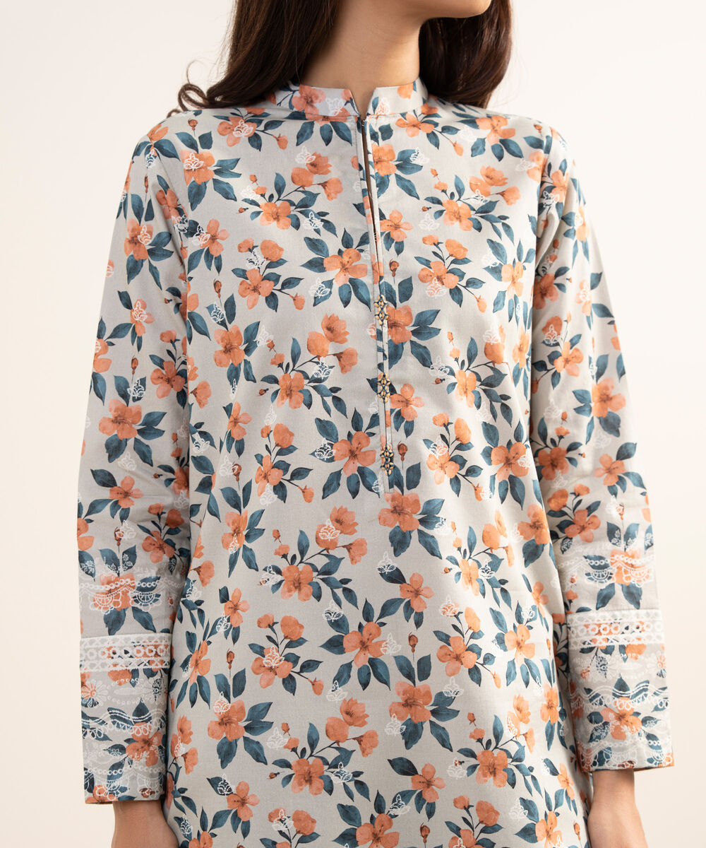 Women's Unstitched Lawn Printed Multi 3 Piece Suit