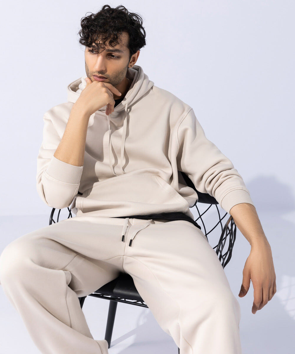 Woman - Off White Unisex Jogging Trousers