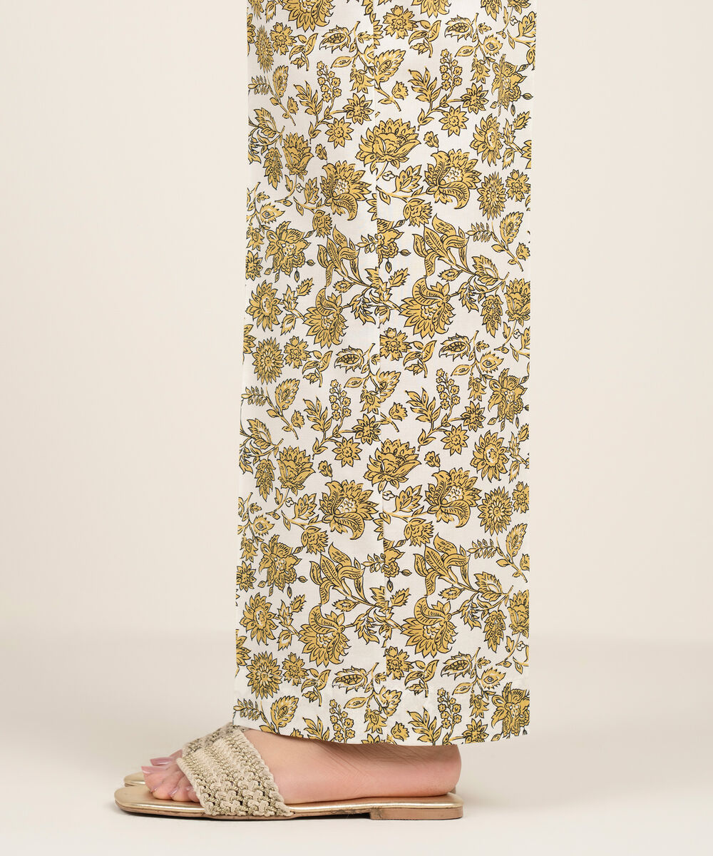 Women's RTW Cambric Printed Multi Straight Pants