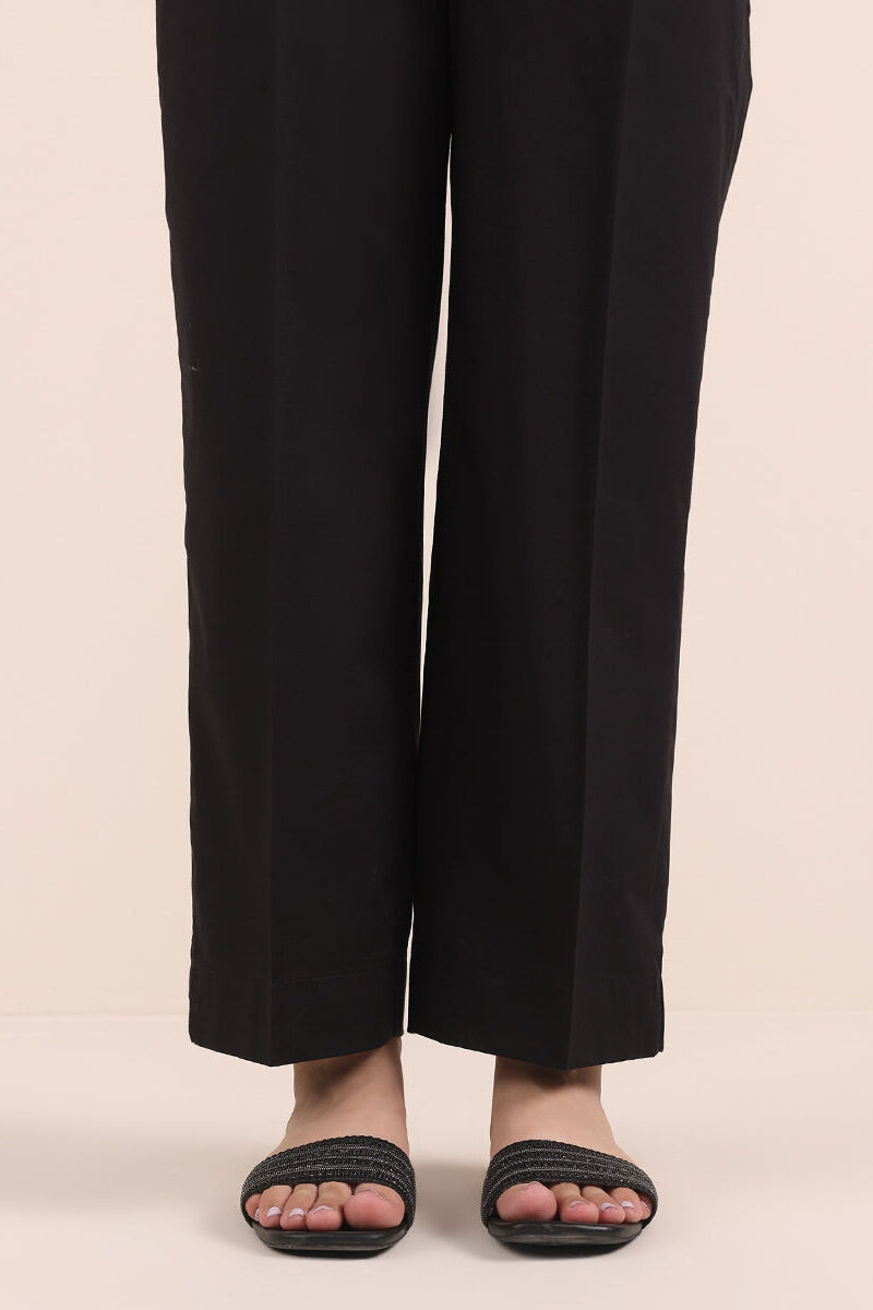 Solid Cambric Straight Pants