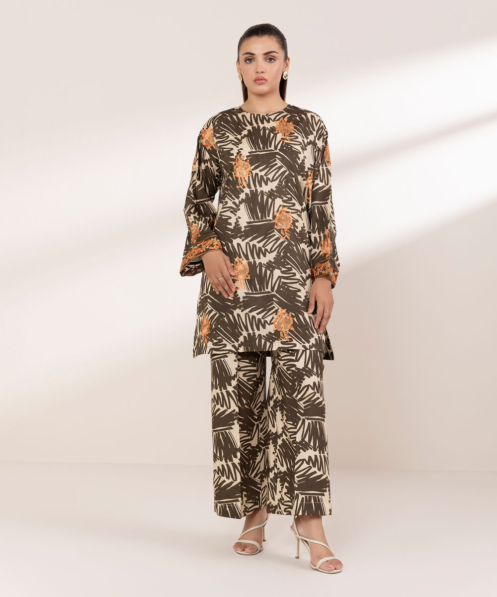 Women's RTW Lawn Multi Embroidered Boxy Shirt