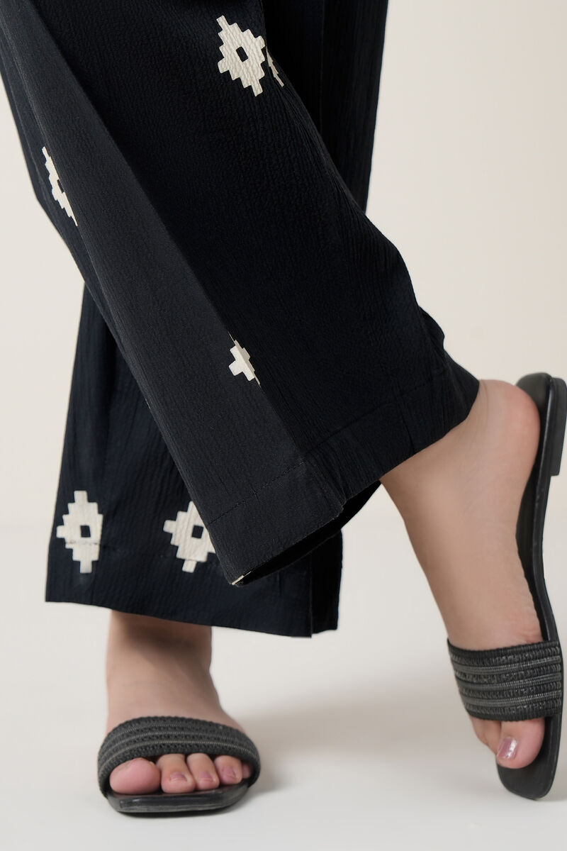 Printed Seersucker Culottes