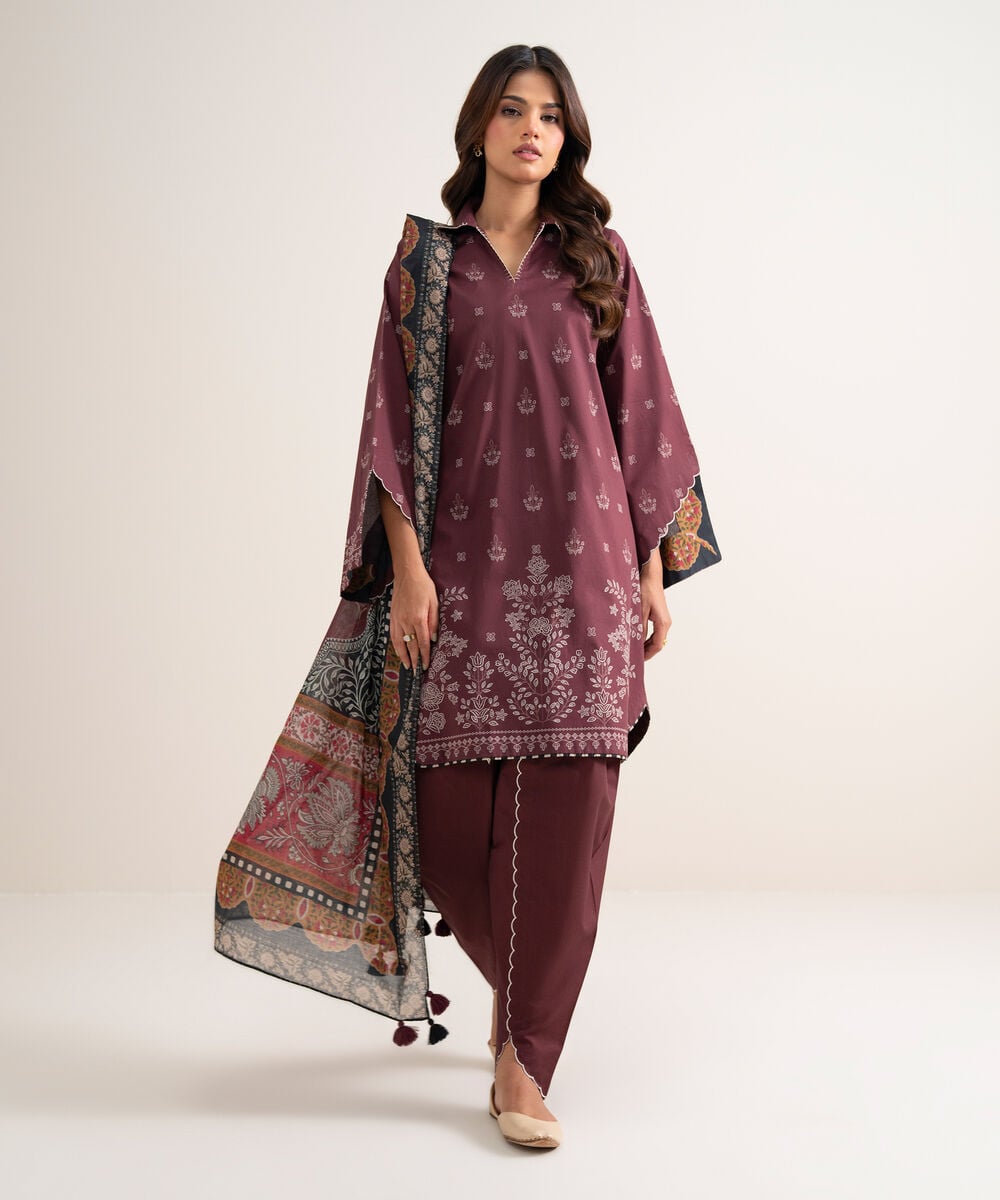3 Piece - Printed Lawn Suit