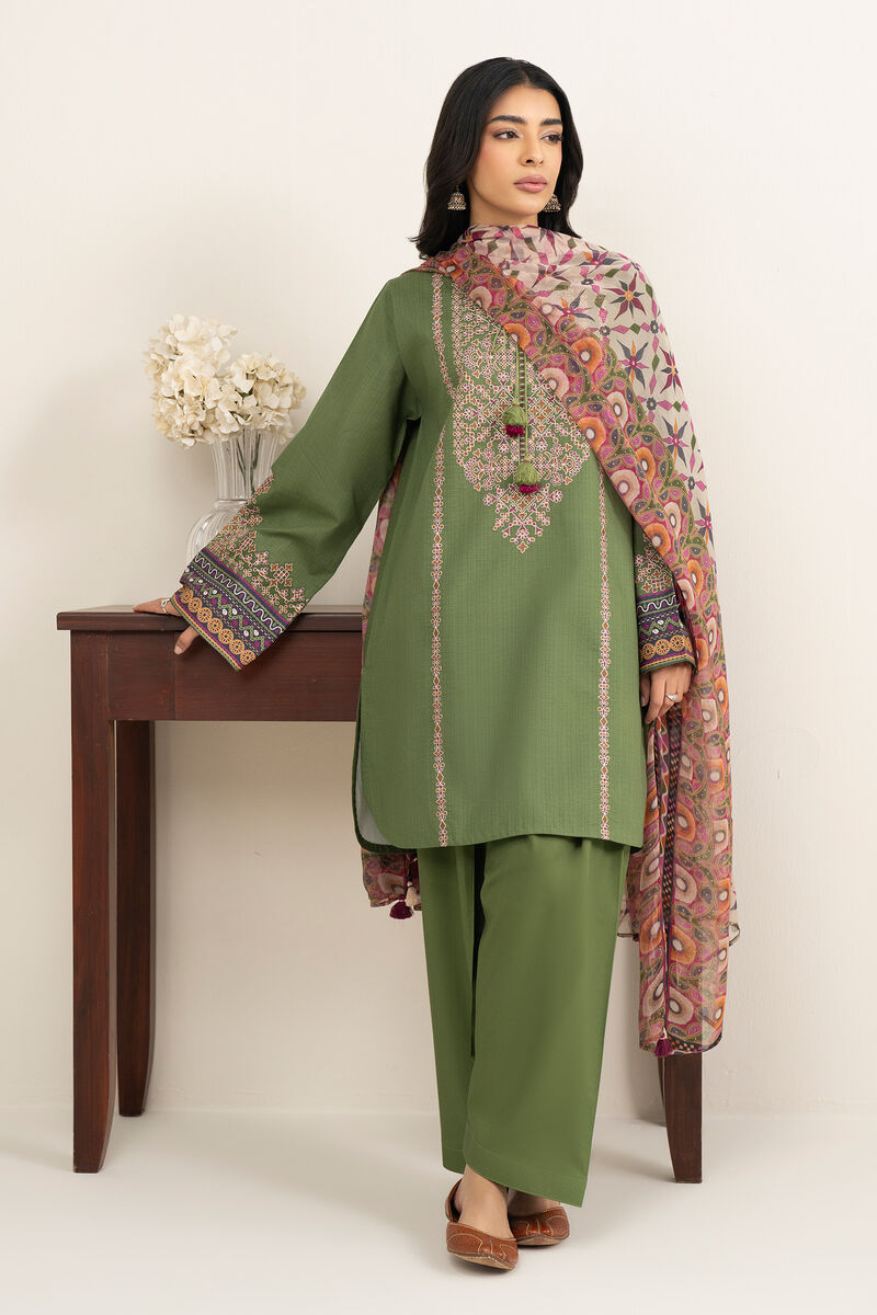 3 Piece - Embroidered Lawn Suit