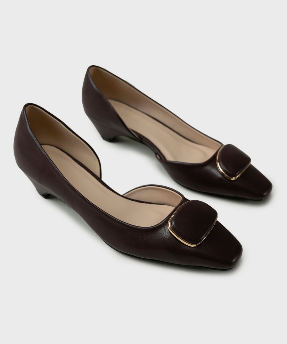 Women's Dark Brown Block Heels