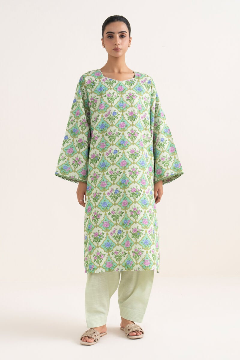 2 Piece - Printed Cotton  Suit