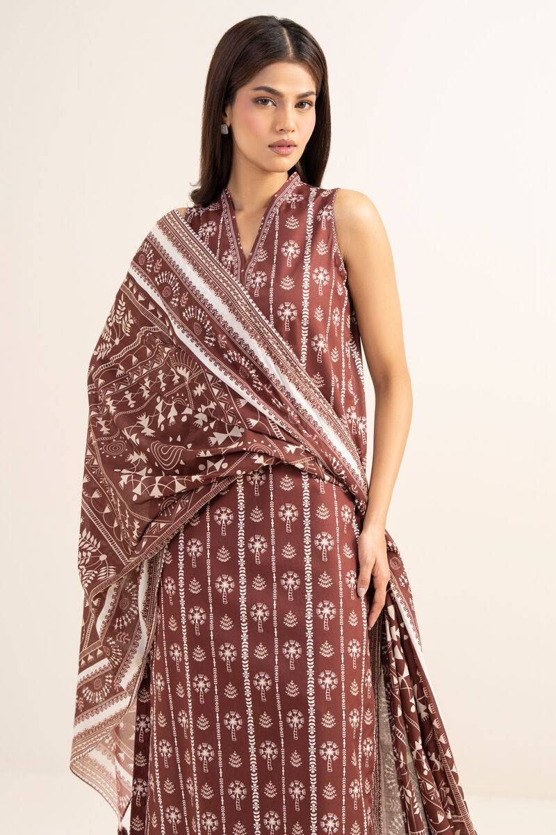 3 Piece - Printed Lawn Suit