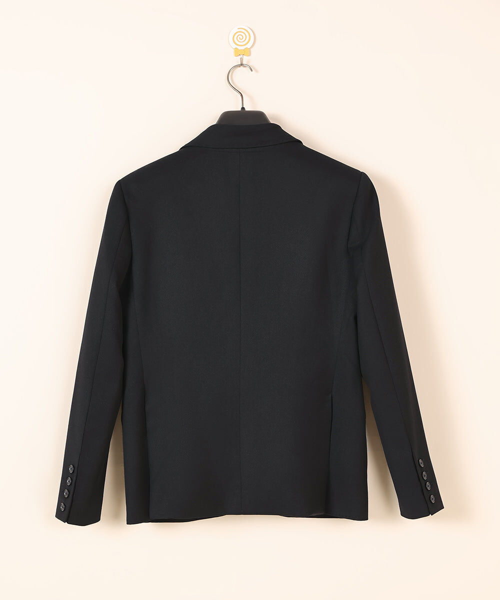 Men's Stitched Black Tropical Fabric Coat