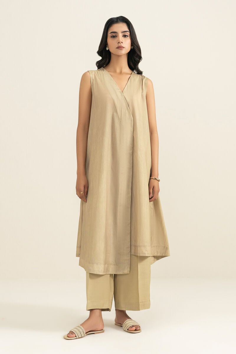 2 Piece - Printed Silk Suit