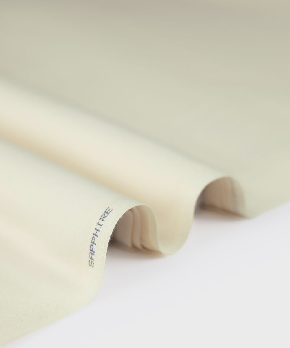 Men's Unstitched cream luxury wool blend Suit