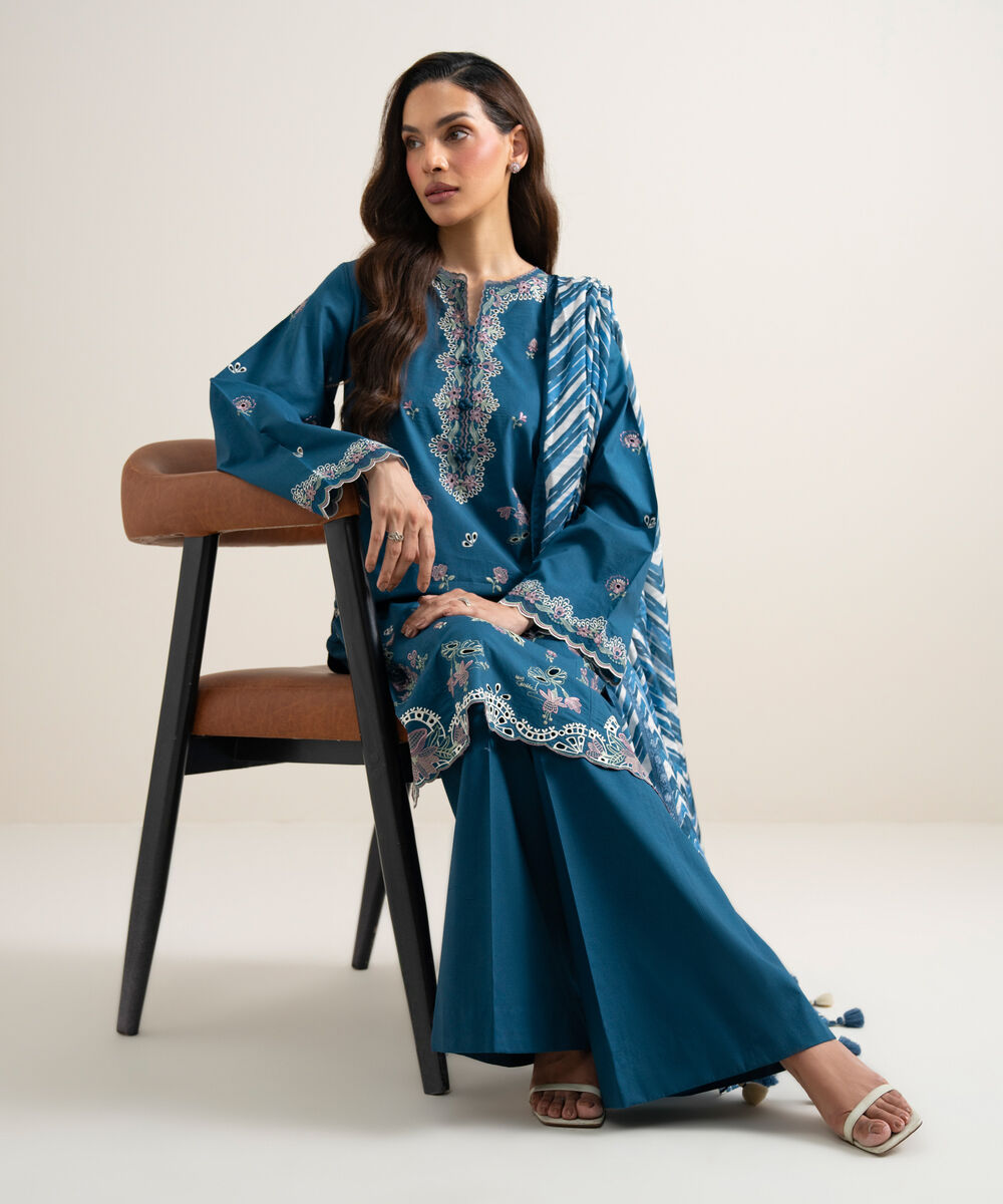 3 Piece - Embroidered Lawn Suit