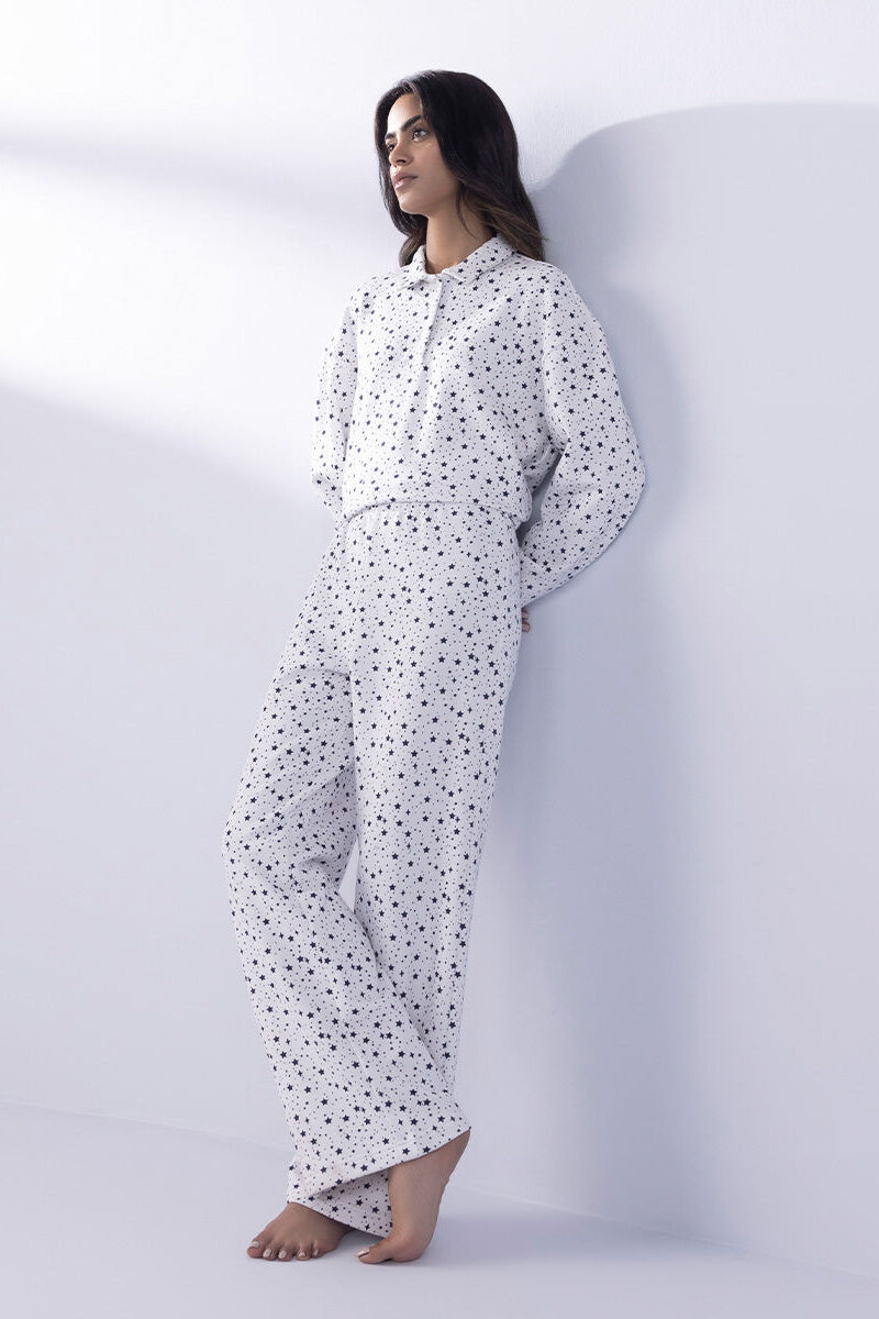 Printed Henley Shirt