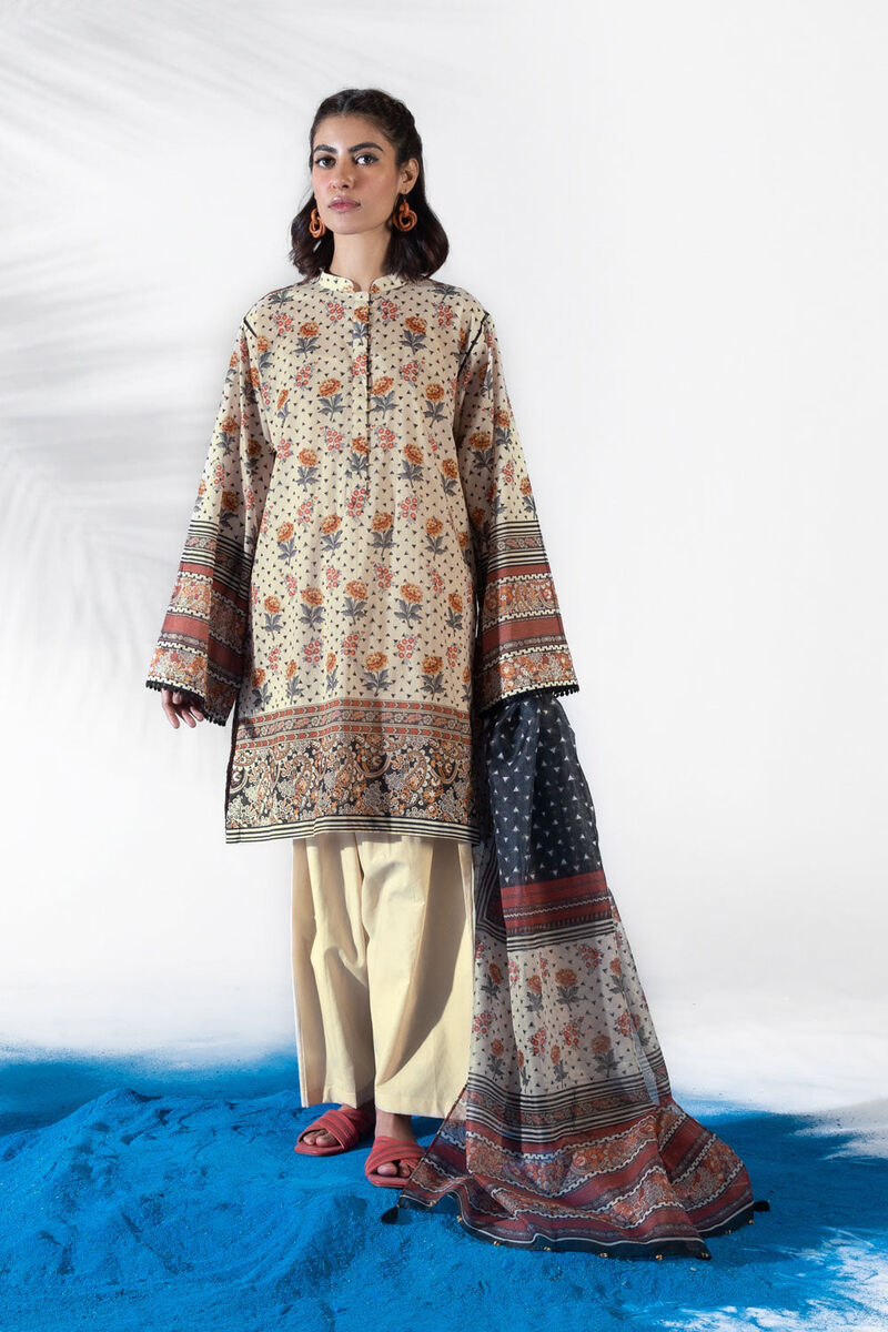 3 Piece - Lawn Printed Suit