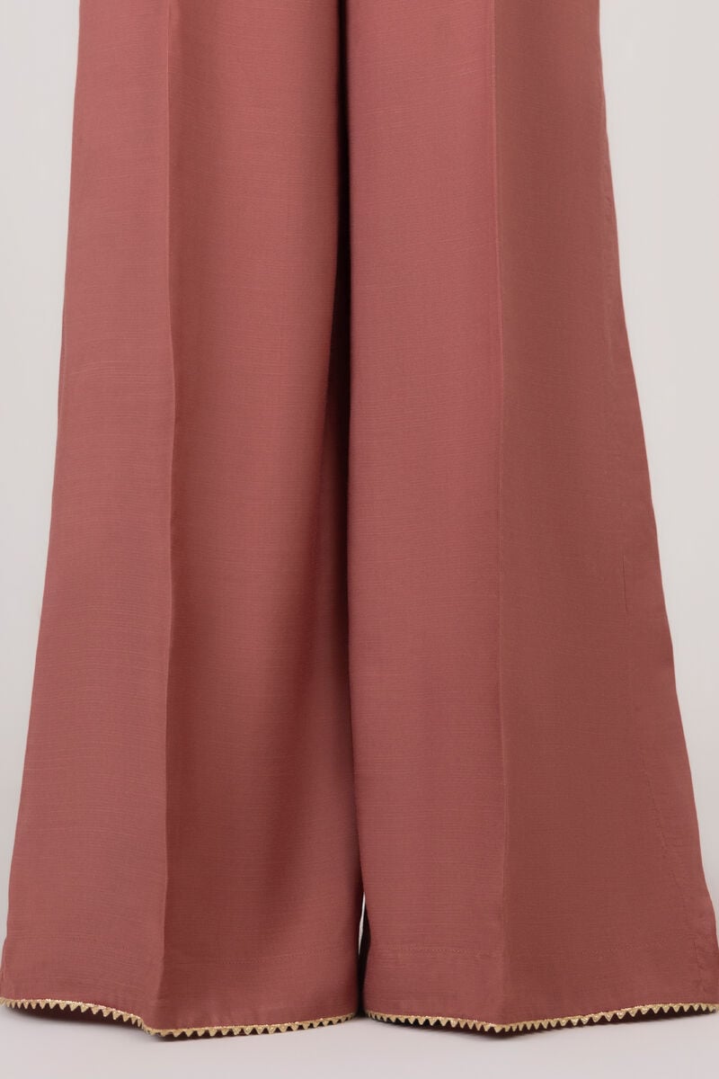 Raw Silk Flared Pants