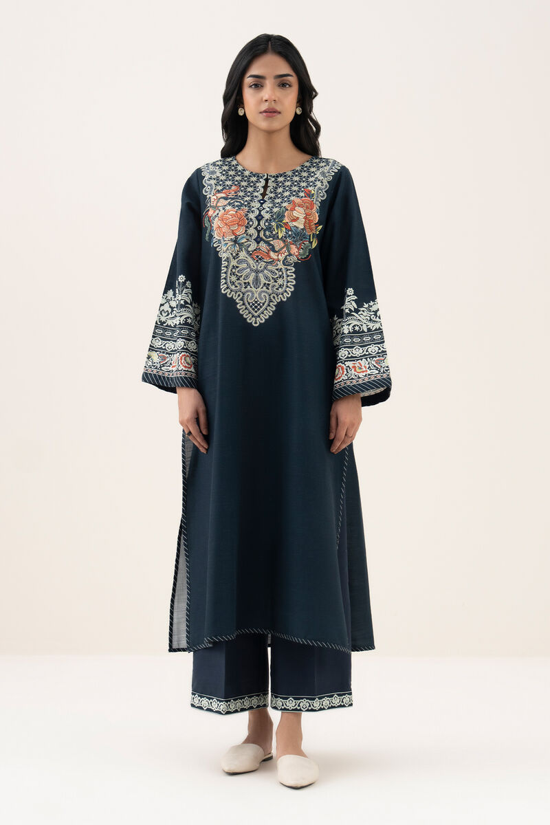 Printed Khaddar Shirt