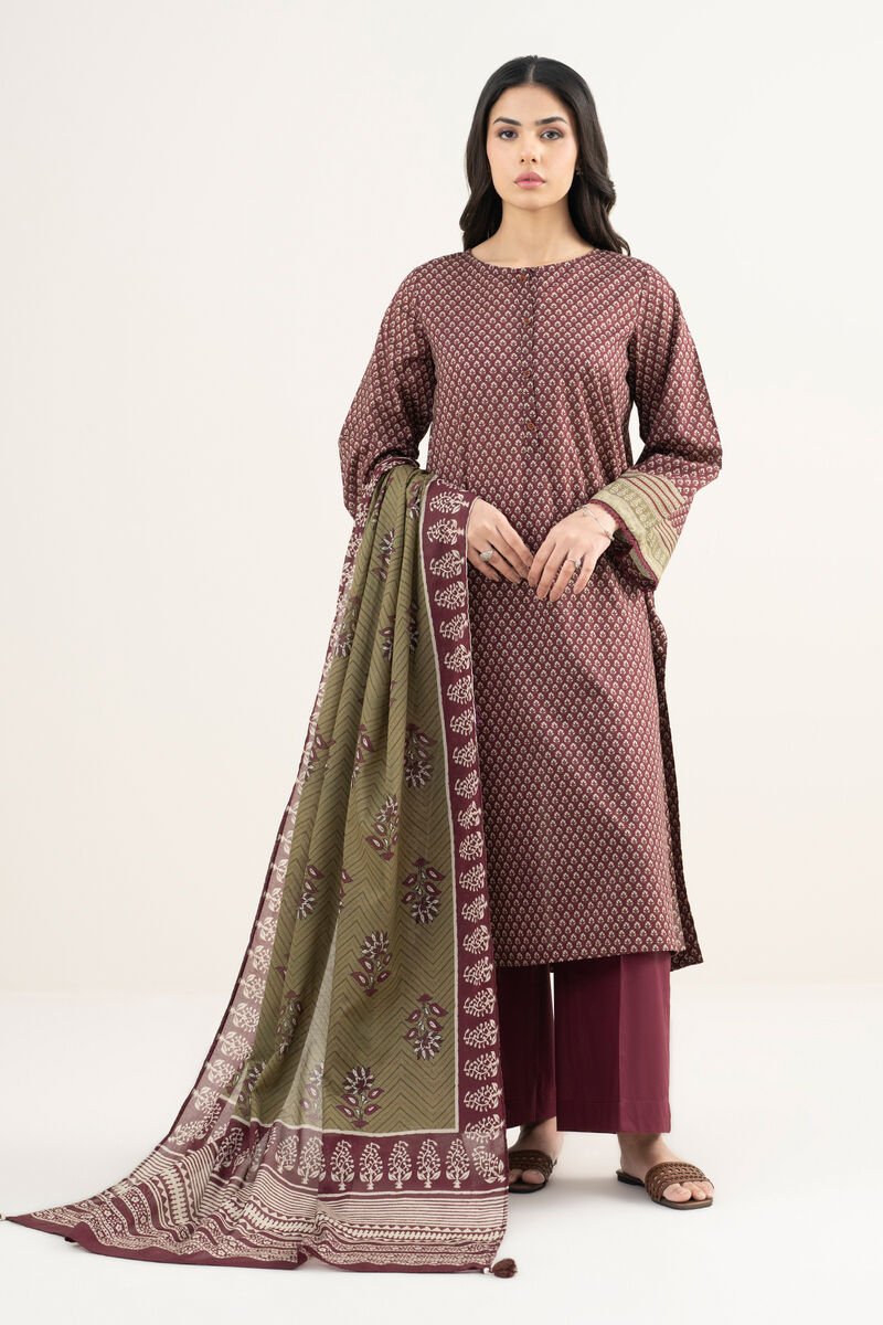 3 Piece - Printed Lawn Suit